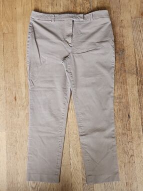 Talbots High Waist Slim Tan Pants 14